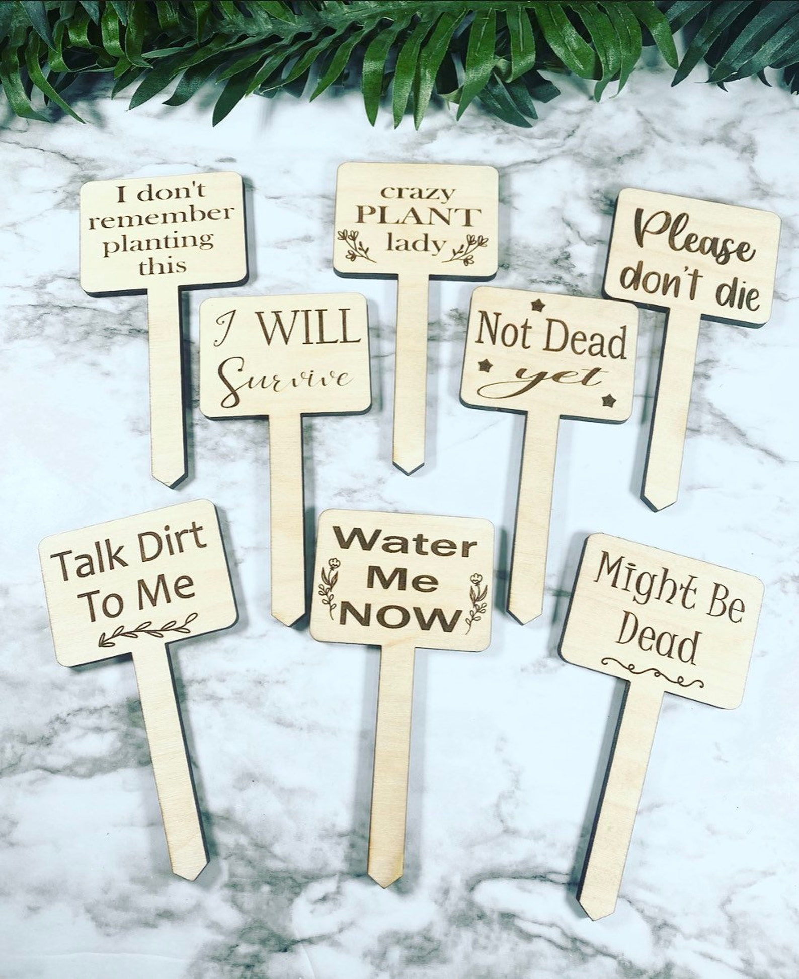 Garden/Plant Markers Plant Stakes Funny Plant Stakes Can Etsy