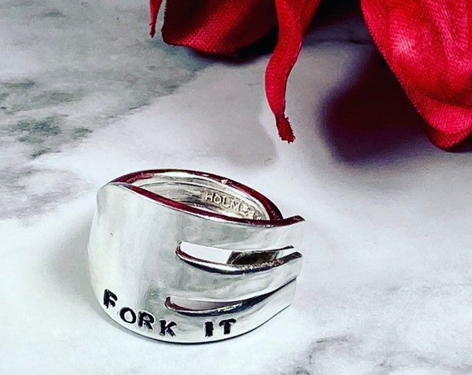 Funny Fork Ring - Fork It ring - Silverware Ring - Spoon Rings