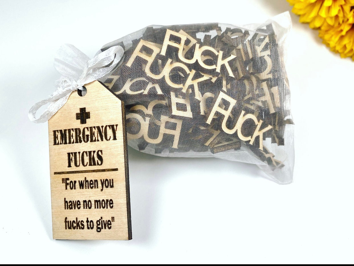 Bag of F*cks - Fuck-It Funny Gag Joke GIFT Stocking Stuffer Adult