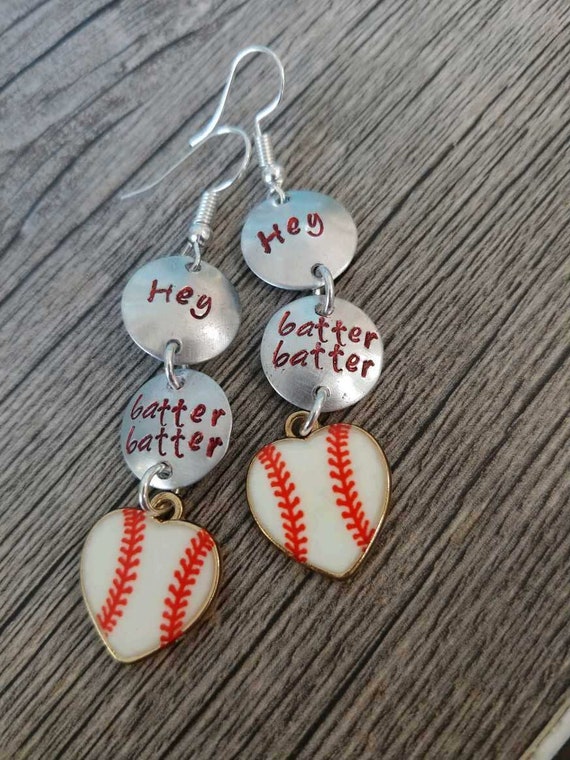 Baseball earrings - Hey Batter Batter
