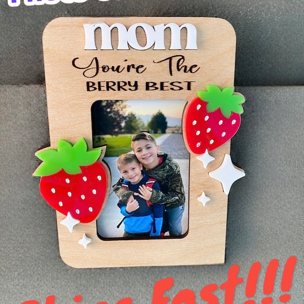 Photo frame Car Sun Visor Clips- Car Accessory - Visor Clip Pictures - Gift for Mom - Wallet sized photo