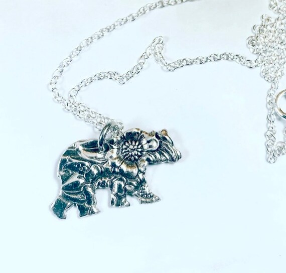 Gorgeous Bear Necklace- Sunflower -Repurposed Silverware