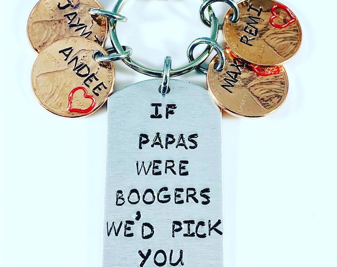 If (name) were boogers we’d pick you!  (can customize with any nam) Father’s Day/Mother's Day Keychain,