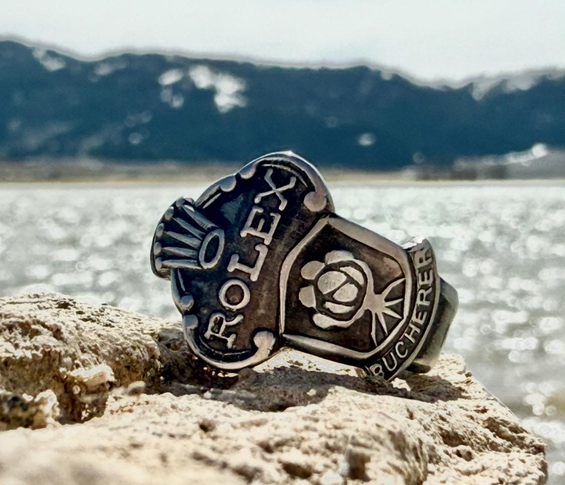 Vintage Rolex Spoon Ring - Spoon Ring - Vintage Silverware Ring