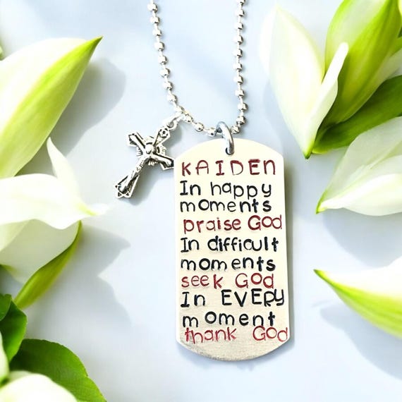 personalized name keychain - Religious - First Communion/Baptism/Confirmation