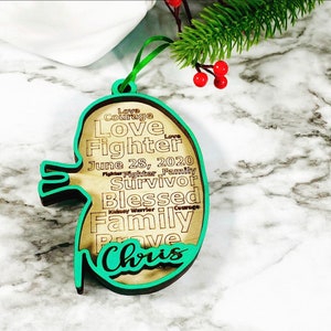 Anatomical Kidney Christmas ornaments -  -Kidney Ornament - Personalized!!!!