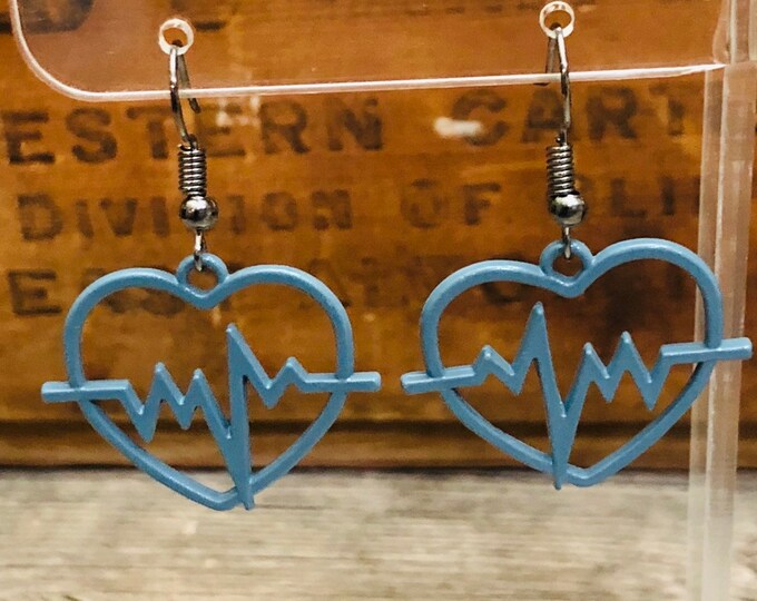 Adorable Heartbeat/Heart Earrings