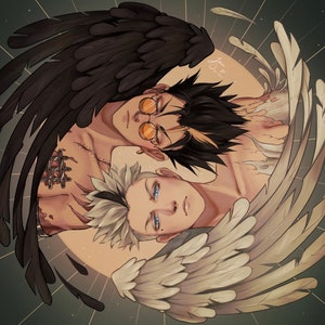 Yin and Yang | Vash and Nai Illustration/Art Print