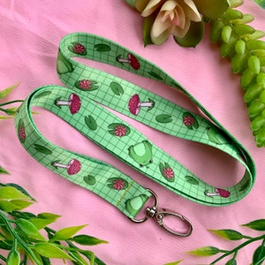 Frog Pal Lanyard/Keychain- Cute Green Frog Nylon Lanyard