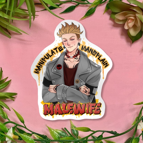 Enjin Malewife Meme Waterproof Sticker