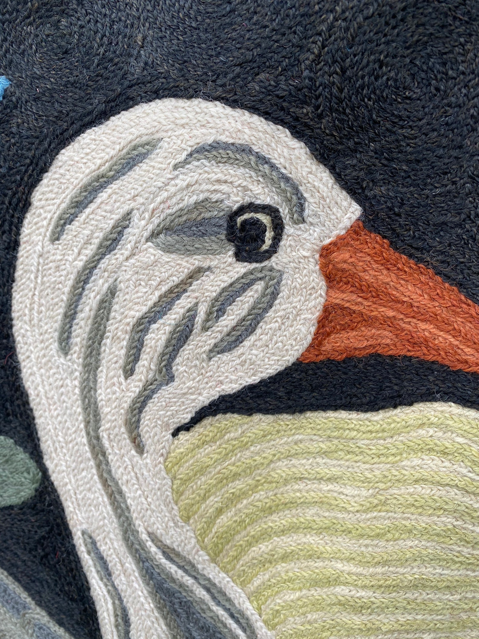 Vintage Tapestry Woolen Crewel Duck Wall Hanging Wall Etsy