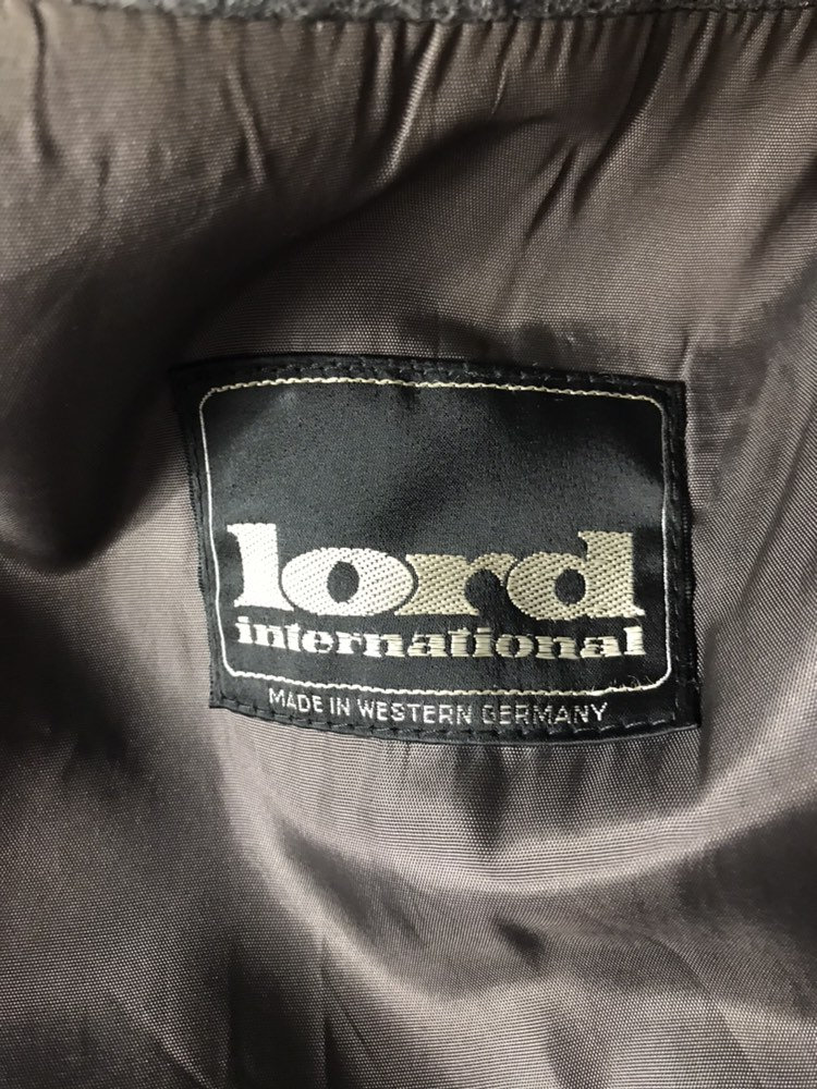 Vintage Lord International Grey Wool coat West German pure | Etsy