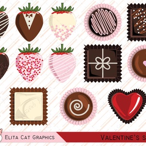 Valentine's Sweets Chocolate Clip Art