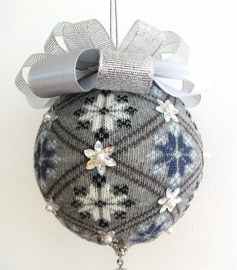 Christmas Ball Quilted Ornament Christmas Decorations - Etsy