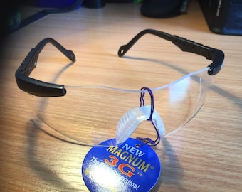 Smith And Wesson 138-19794 Magnum 3G Safety Glasses Black Frame Clear Lens Smith and Wesson Magnum
