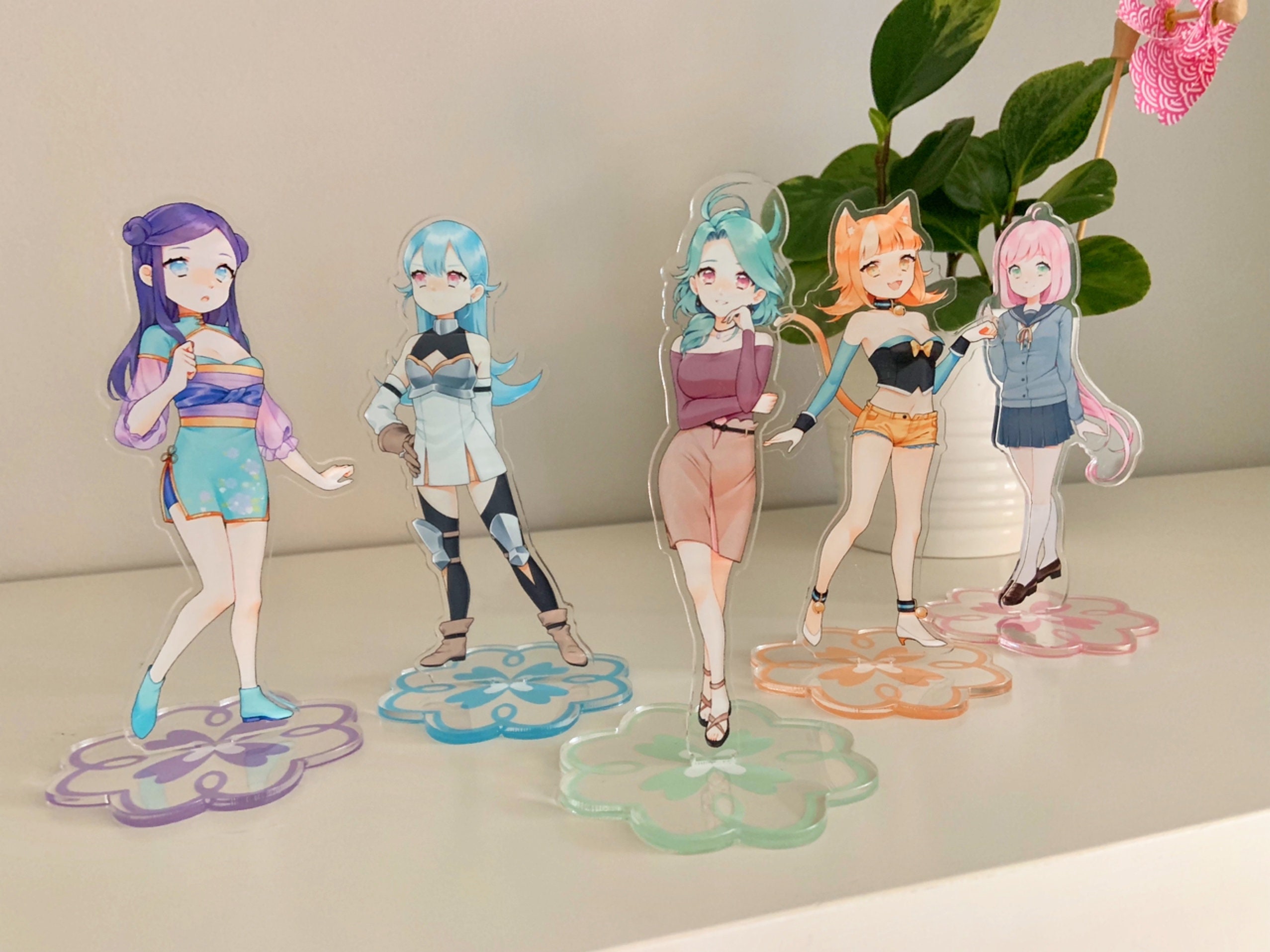 Animation Art  Characters Collectibles  Art Japanese Anime  SSSSDYNAZENON Mujina Cute Anime Acrylic Stand Figure table Display model  Gift