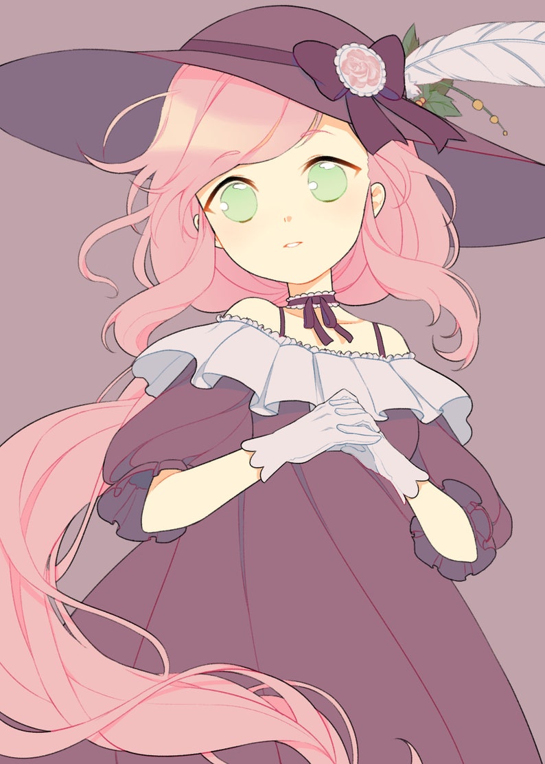 Original Victorian Theme 5x7 Mini Prints Kuri (Pink)