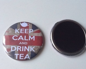 Very nice 56 mm Keep calm And drink thea Magnet