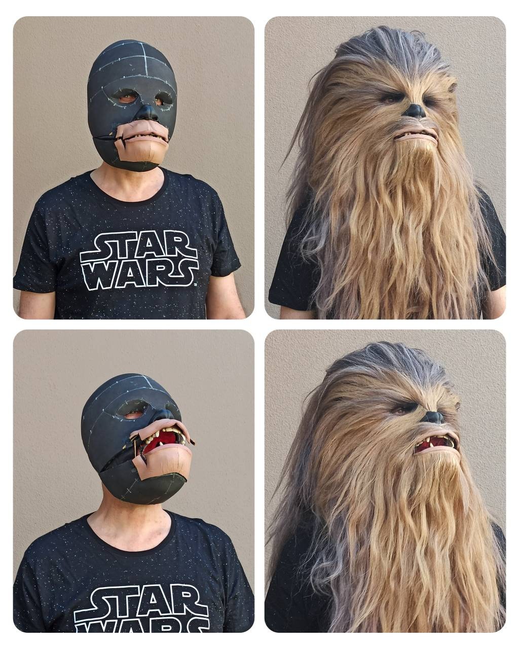 Chewbacca Mask Foam Templates and Hairing Etsy UK