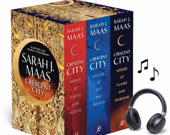 Conjunto de 3 audiolibros inspirados en Crescent City / Experiencia de audio de fantasía por capítulos creada por fans