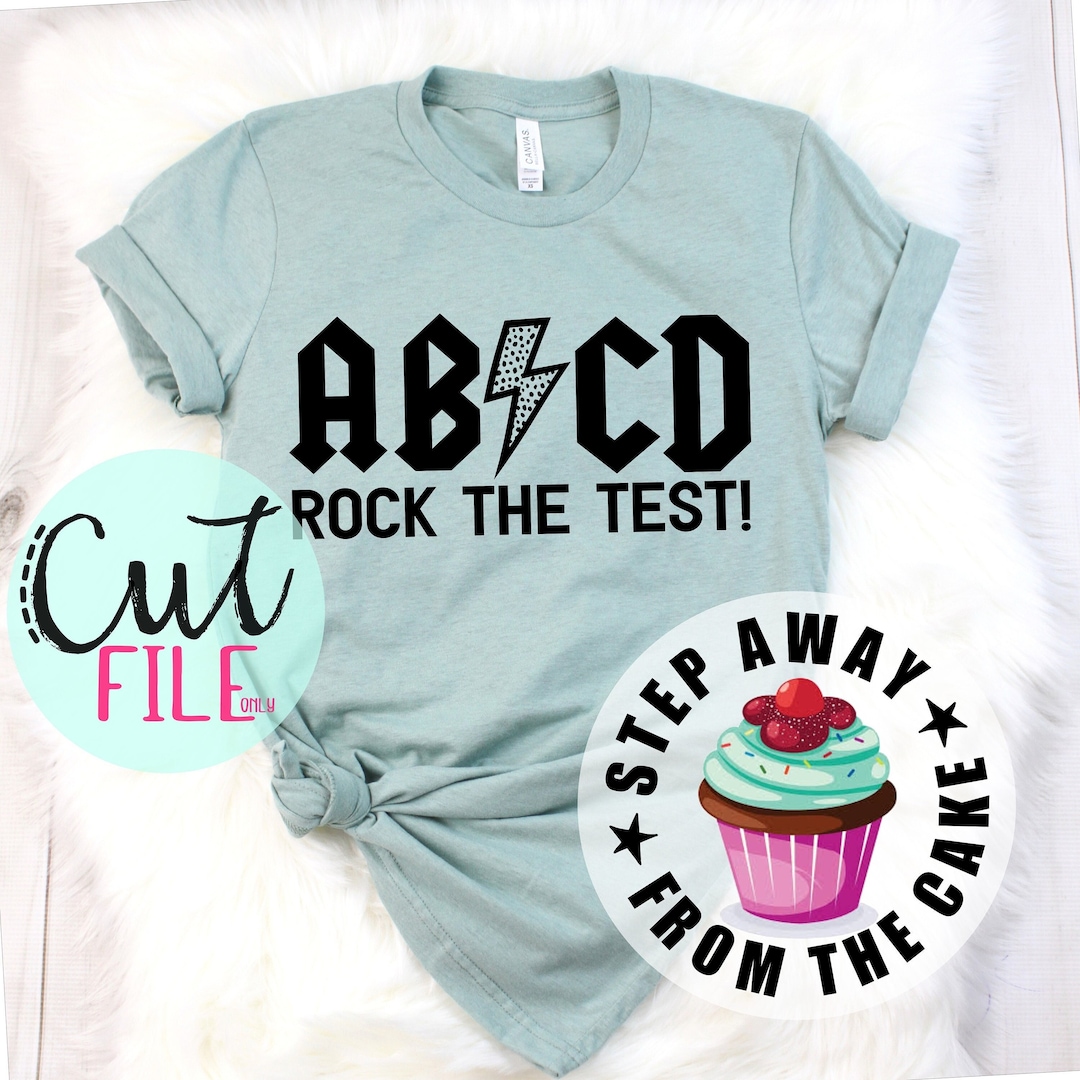 ABCD SVG ABCD Rock the Test Abcd Teacher Shirt School - Etsy
