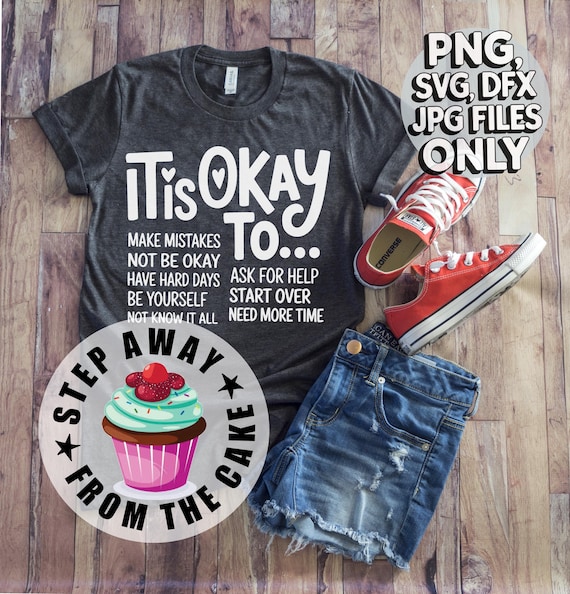 Its Okay To Make Mistakes Be Yourself PNG, Mental Health Positive SVG, Teacher PNG, Motivational Shirts Png, School Counselor Psychologist