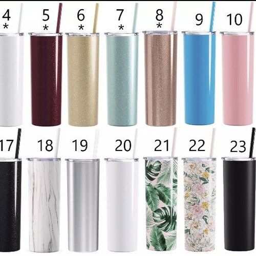 20 Oz Maars Brand Skinny Tumblers Lots of Colors to Choose Etsy