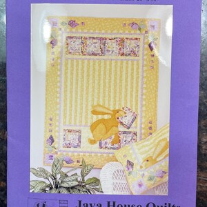 Vintage 1998 Java House Quilts Bad Hare Day Whimsical Bunny Rabbit Quilt Pattern