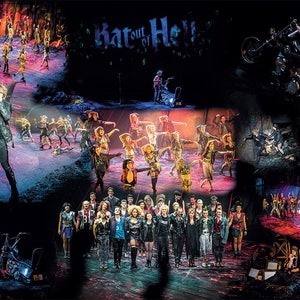 Jim Steinman van Bat out of Hell: The Musical - A3 formaat kleur Collage Poster