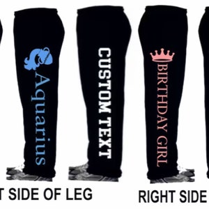Customized sweatpants customized pants Personalized sweatpants Personalized Customized Unisex Sport Gift Birthday gift Christmas gift