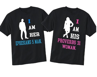Christian Couple Tee - Etsy