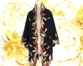 Cashmere wool and silk shawl