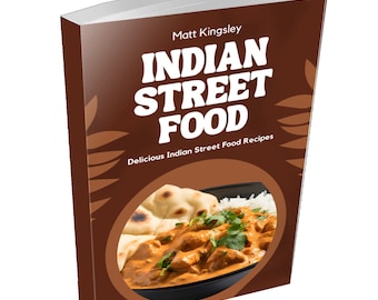 Libro de cocina india, recetas indias, recetas de comida callejera, recetas de curry, recetas de tandoori, recetas de samosa, pan naan, aperitivos indios, más de 60 recetas