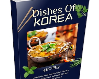 Libro de cocina coreana, recetas coreanas, comida coreana, barbacoa coreana, recetas de kimchi, bibimbap, pollo frito coreano, cocina coreana. Capítulos en el índice.