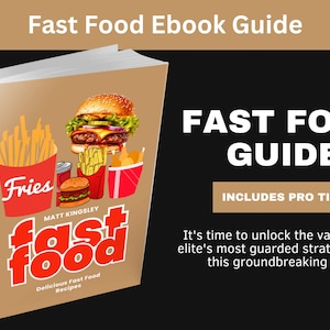 Fast Food Recipes,Cookbook,Fast Food Cookbook,Homemade Fast Food,Copycat Recipes,Family Meals,Recipe Book,French Fries,Burgers,Pizza