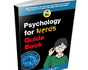 Psychology for Nerds, Psychology Book, Brain Science for Geeks, Overthinking and Anxiety Help, Hyperfocus and Distraction, Cognitive Biases