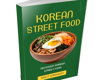 Libro de cocina coreana, recetas coreanas, recetas de comida callejera, barbacoa coreana, pollo frito coreano, recetas de kimchi, bibimbap, tteokbokki, más de 60 recetas