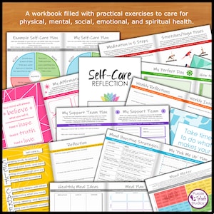 Self-Care 62p Planner 50ppl License: Life Coach Therapist image 3