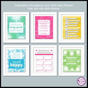 Self-Care Printable Planner: 32p Workbook Journal Self-Love, Self Help, Mindset, Health, Affirmations, Gratitude, Quotes, 30 Day Challenge image 4