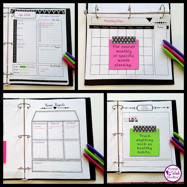 Get Things Done Printable Planner Pack of 15 Templates - Etsy