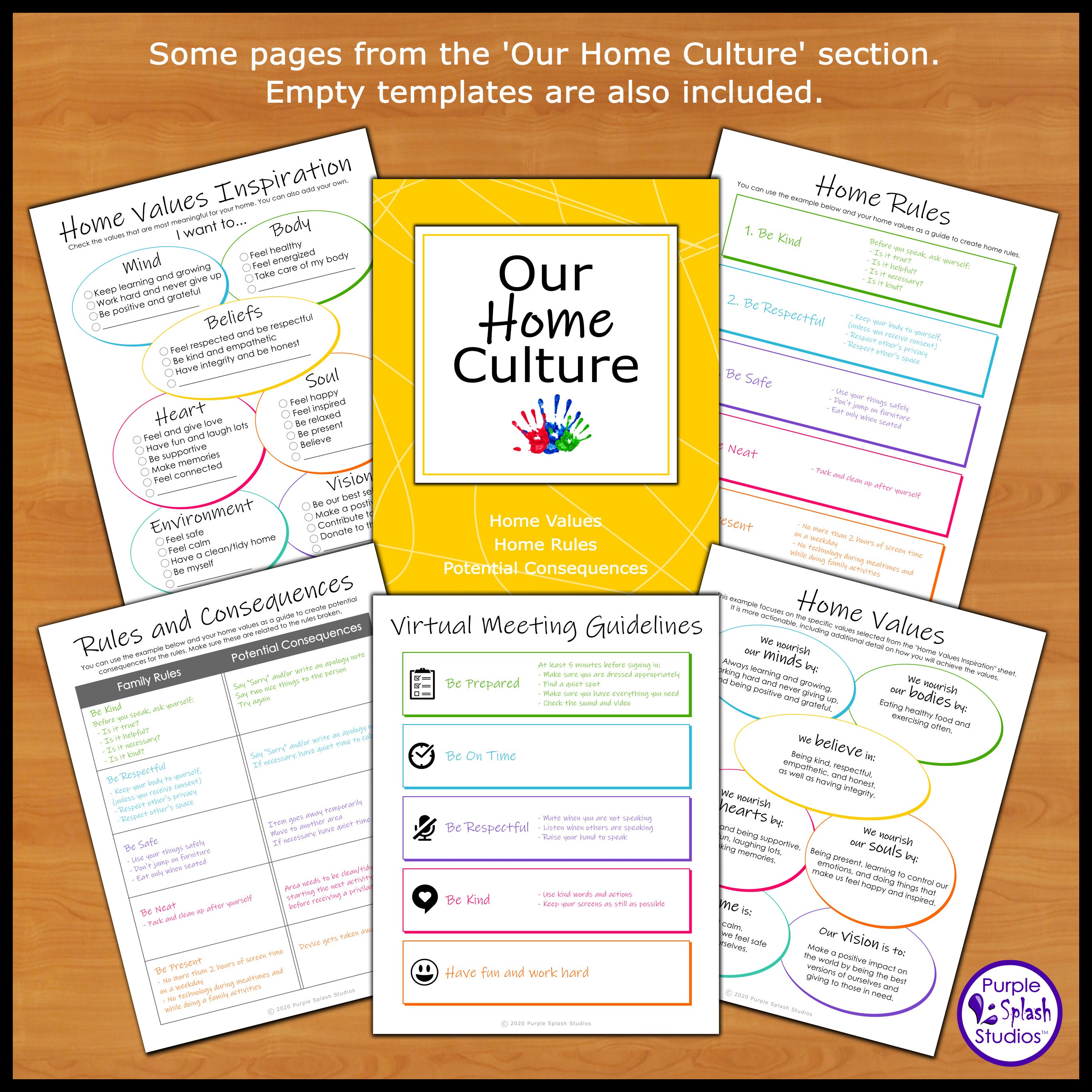 Home Learning Planner 88p Printable: Achieve In-home Learning Success ...