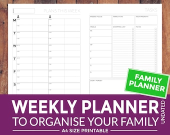 Printable Weekly Family Planner