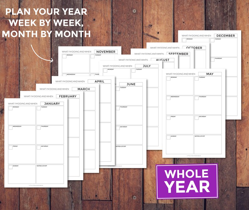 Printable Weekly to Do List and Weekly Planner - Etsy
