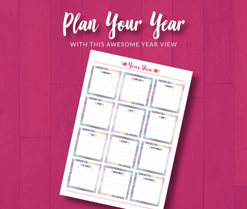 2019 Monthly Planner Printable, Weekly Planner Printable, Daily Planner ...