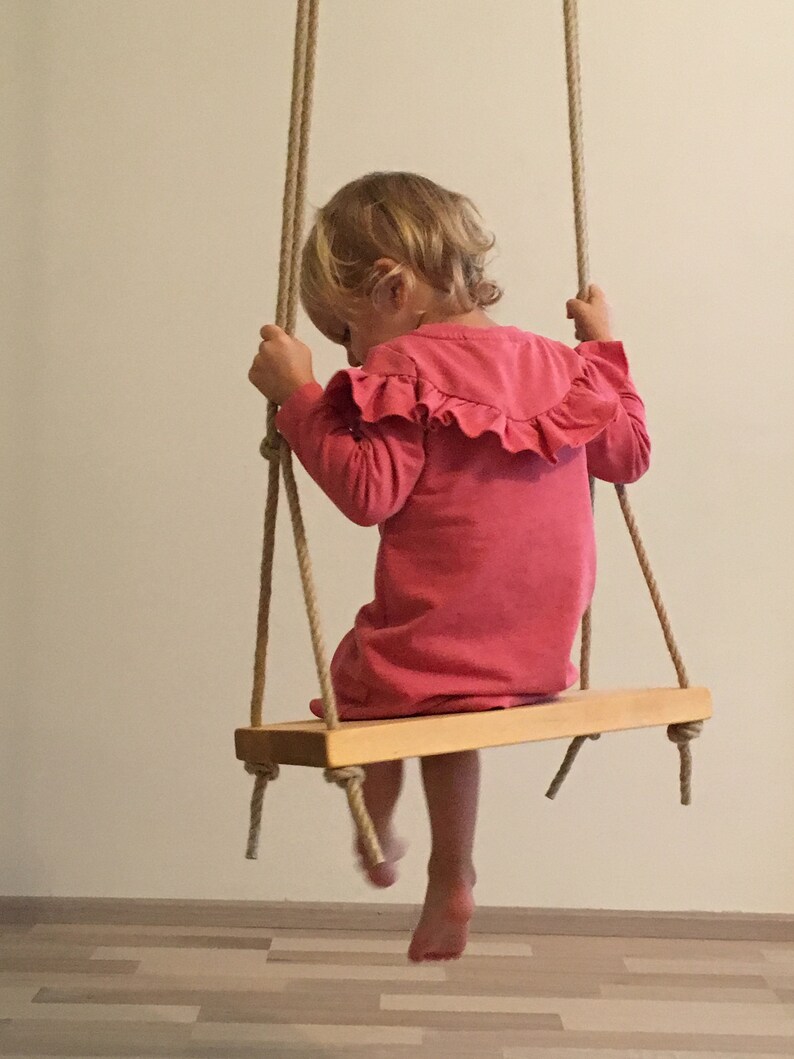 Wooden Swing Rope Swing Toddler Swing Kids Swing Fast EU Etsy