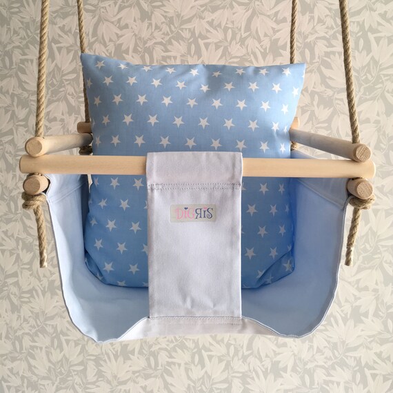 Digris Baby Boy Swing Toddler Swing Indoor Fabric Baby Swing
