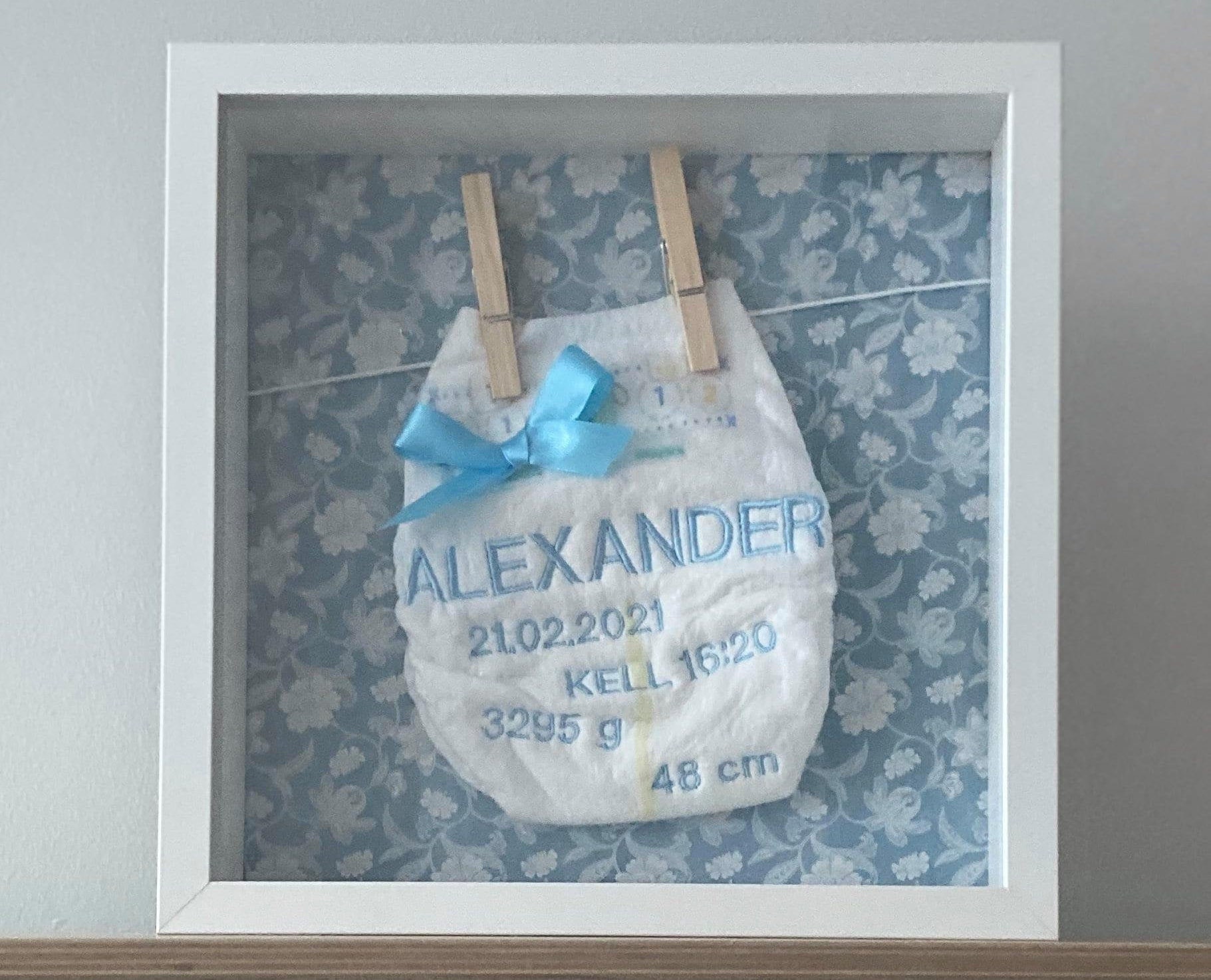 Embroidered baby shower gift Gift for new mom Embroidered Etsy