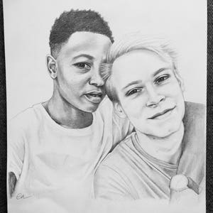Custom wedding or anniversary portrait