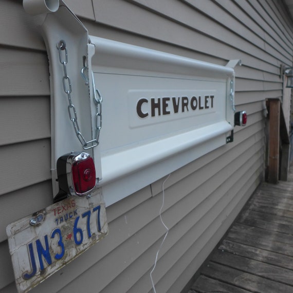 1947 1953 Chevy Truck Tailgate Bench Wall Mount White Etsy