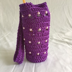 Nylon Drink Carrier with Beads